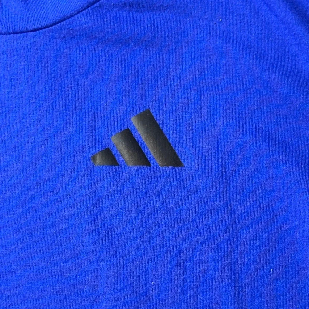Adidas T-Shirt Mens XS Blue Aeroready Training Short Sleeve Performance Logo